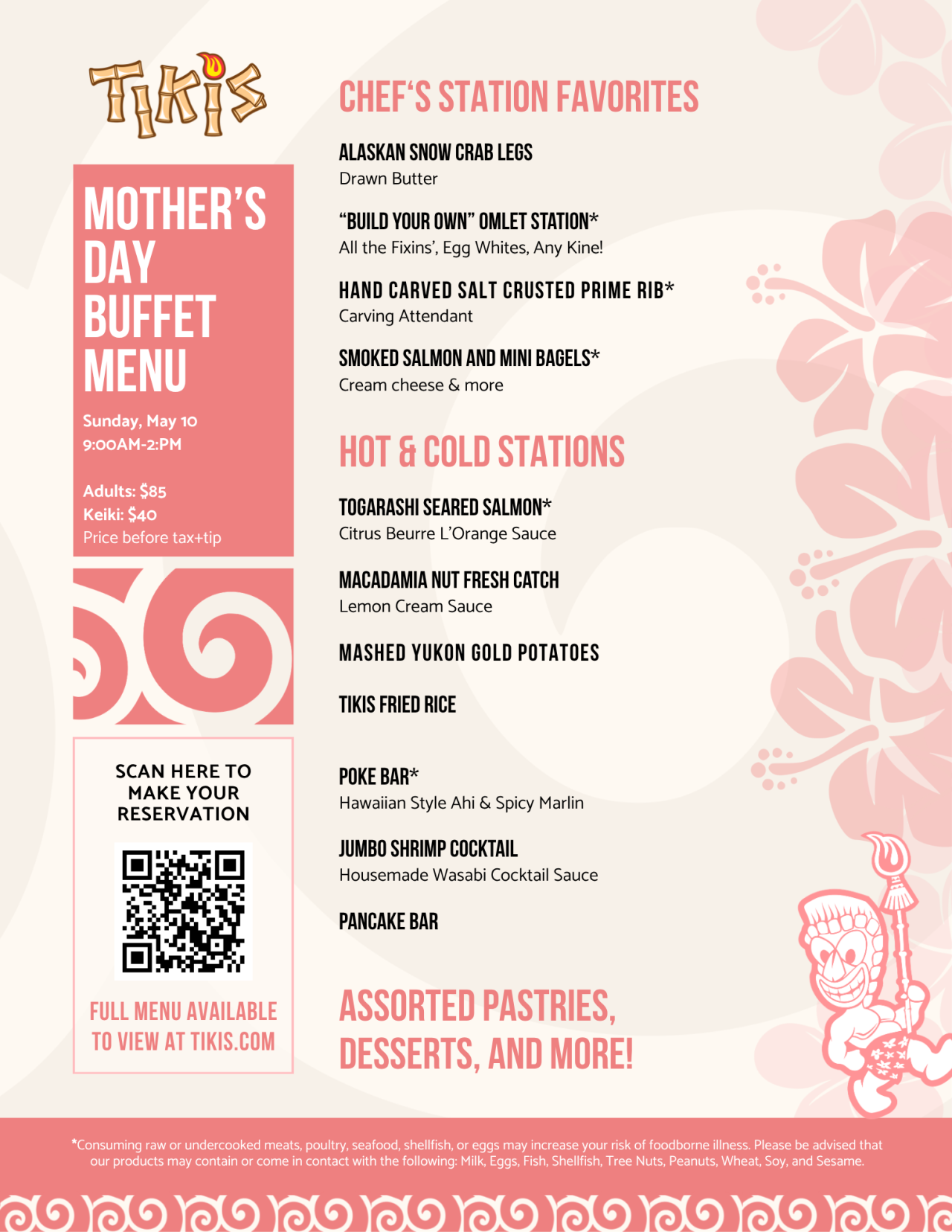 Celebrate mom at Tiki's
